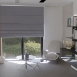 Raffrollo, dunkelgrau, verdunkelbar, matt, moderne Fensterdekoration