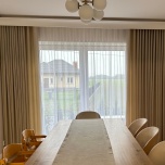 Moderner, matter Vorhang für das Wohnzimmer, Schlafzimmer, dunkles Flieder